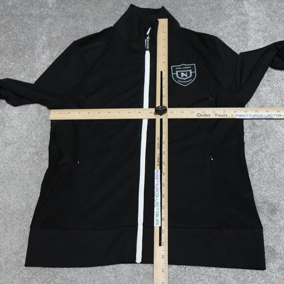 Noel Asmar Equestrian Jacket Women's Medium Black Full Zip Logo Long Sleeve - Picture 7 of 10